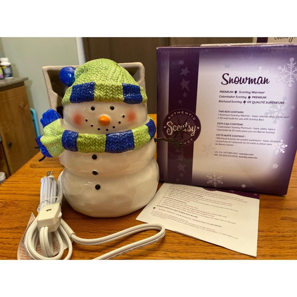 Snowman Scentsy Warmer Cookie Jar Collection Retired